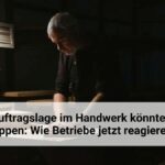Handwerk 2026: Auftragslage könnte weiter kippen