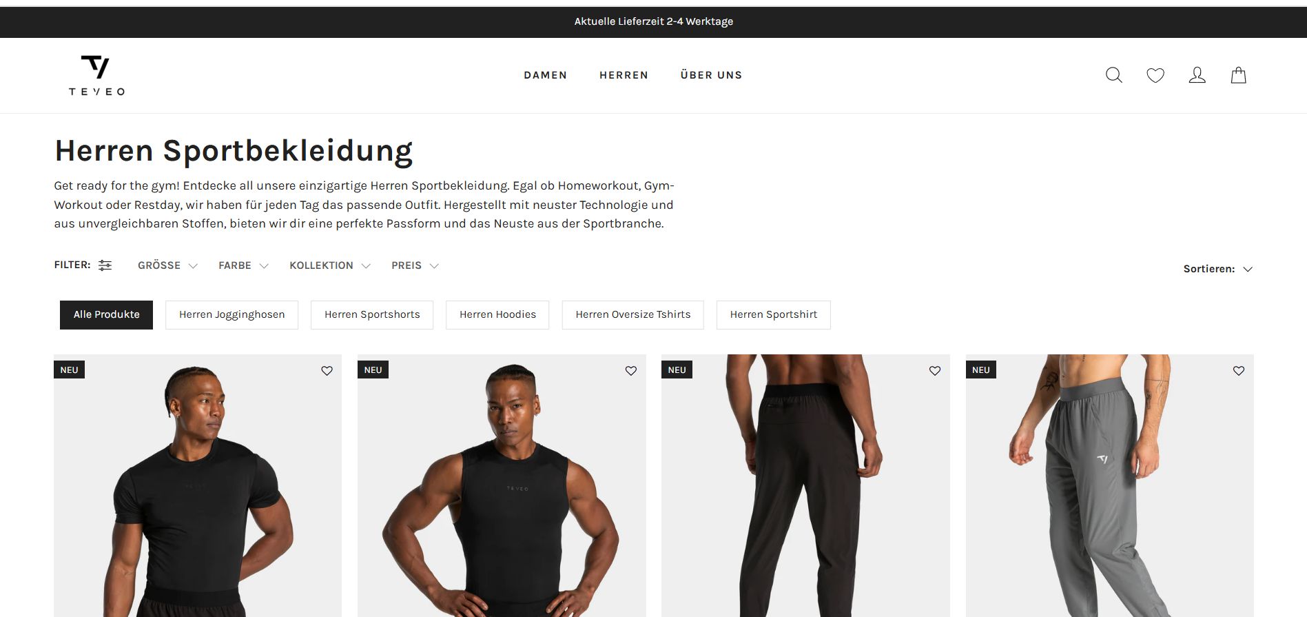 Herren Sportbekleidung und Oversized Fashion