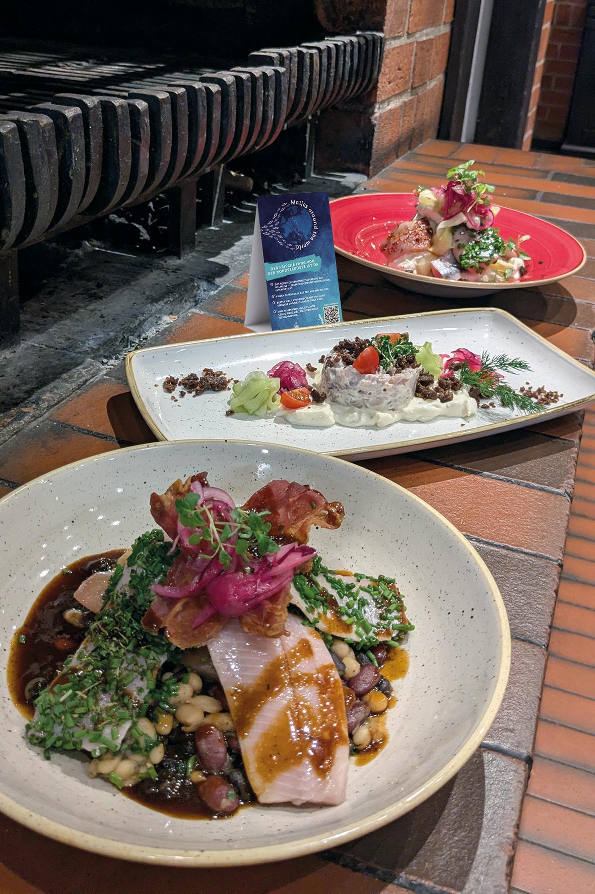 Ein etwas anderer Matjes zum Bier Friesenkrone Matjes around the world im Brauhaus | hamburg040 Matjes-Birne-Bohne oder als Ceviche