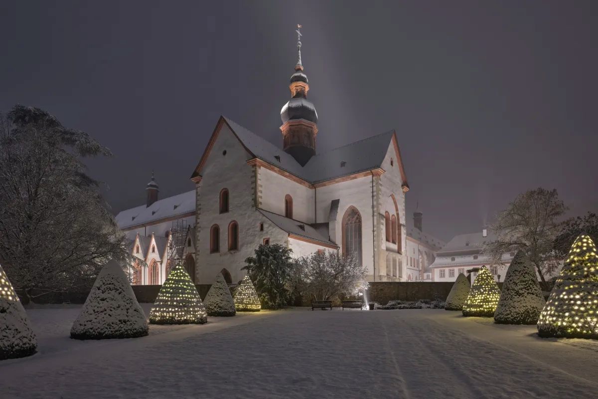 Kloster Eberbach im Schnee
