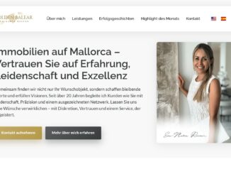 Eva Maria Reiner Screenshot Website Golden Balear