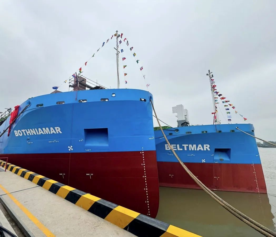 MV Bothniamar und MV Beltmar - Taufe auf chinesischer Bauwerft