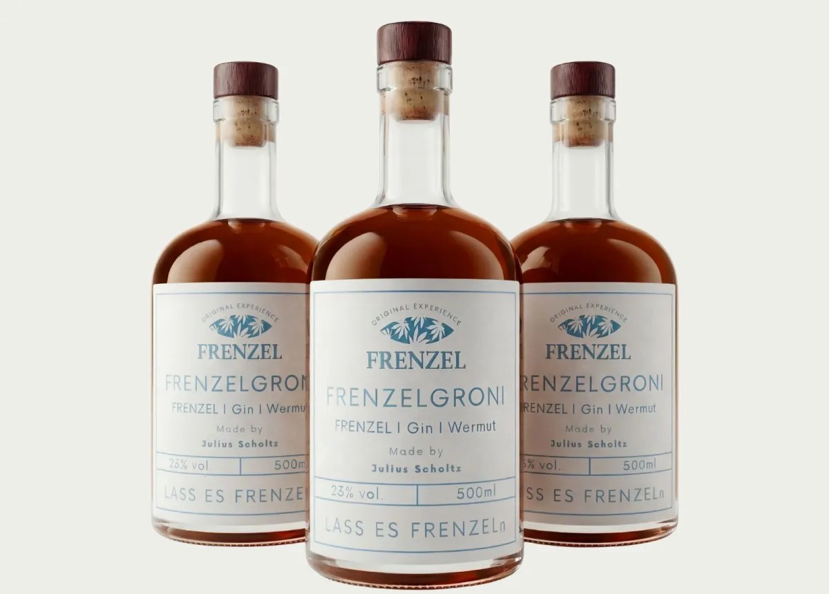 3 x Frenzelgroni in 0,5-Liter-Flasche