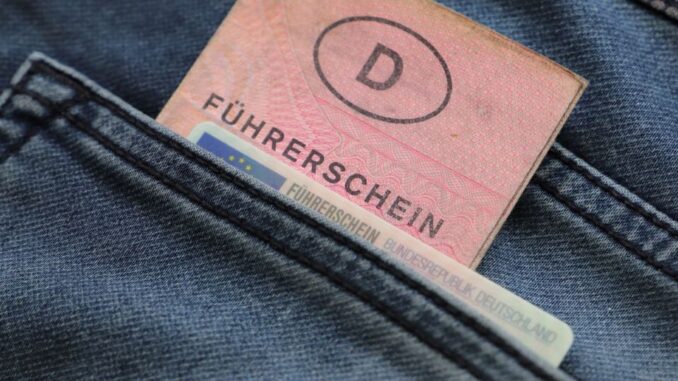 Führerscheine in der Gesässtasche