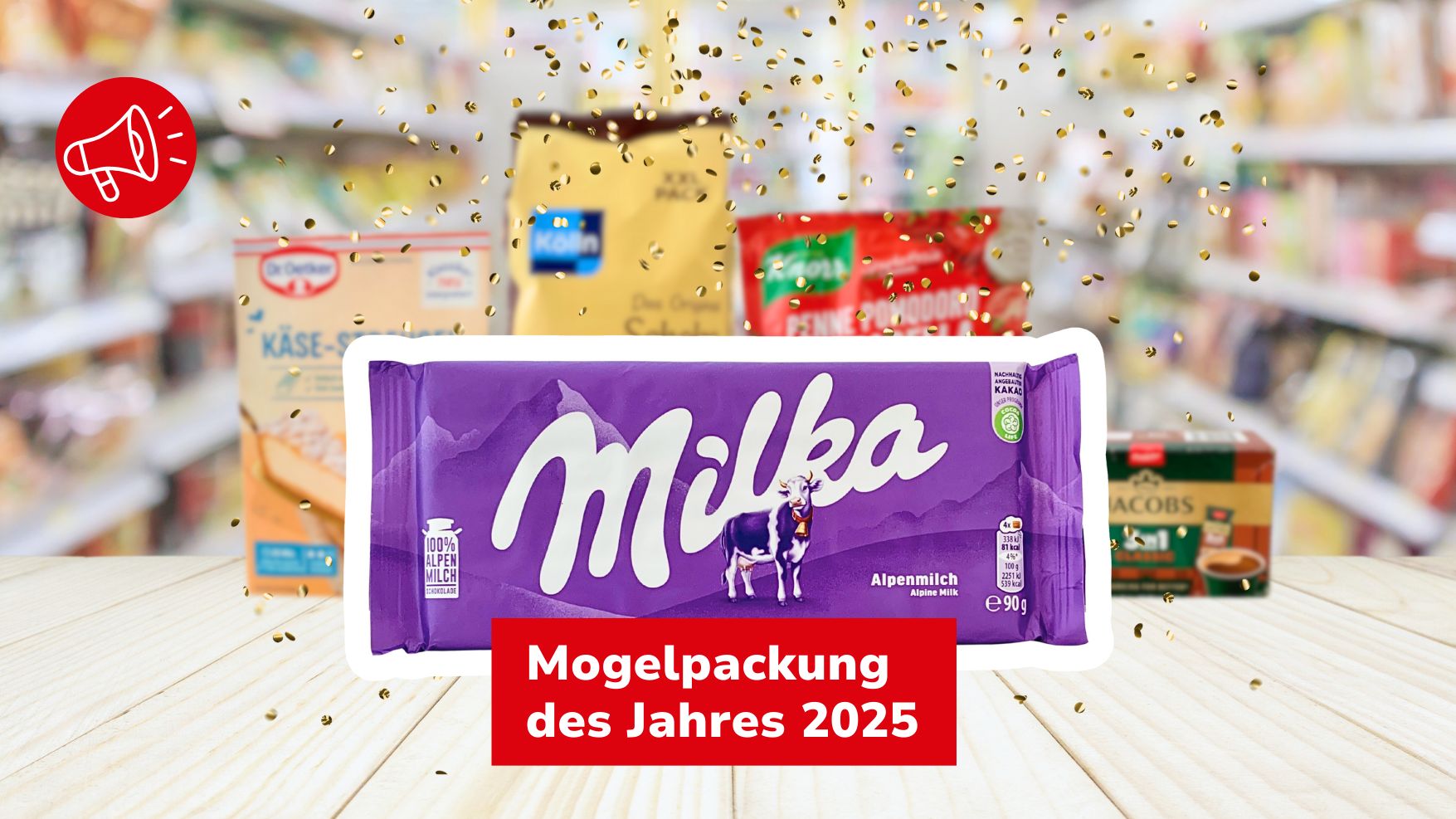Milka Schokolade ist Mogelpackung des Jahres