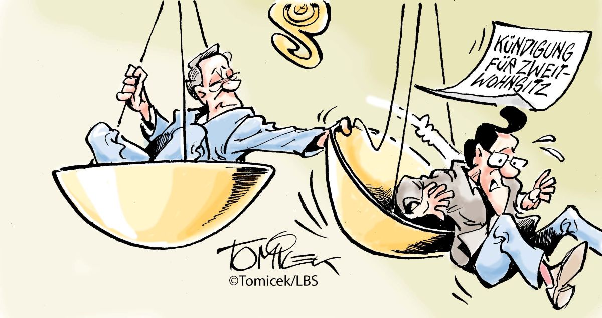 Benötigte Zweitwohnung kann Kündigungsgrund sein