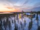 Octola Lodge in der Wildnis Finnisch-Lapplands, eines der exklusivsten Hideaways der Welt