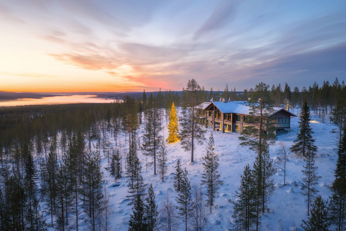 Octola Lodge in der Wildnis Finnisch-Lapplands, eines der exklusivsten Hideaways der Welt