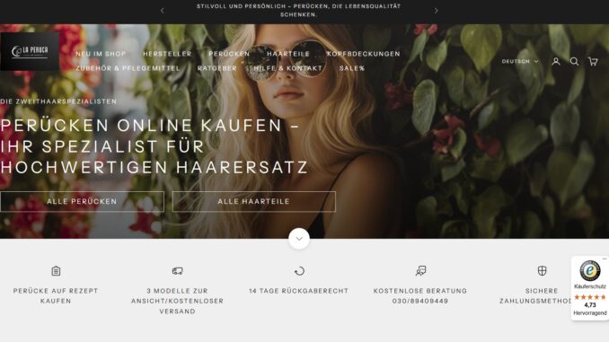 Perücken online bestellen auf Rezept