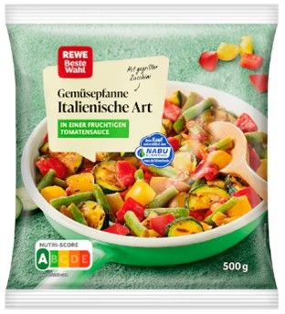 Rewe Beste Wahl, Italienisches Pfannengemüse, 500g, L 6009 MHD 01.2028