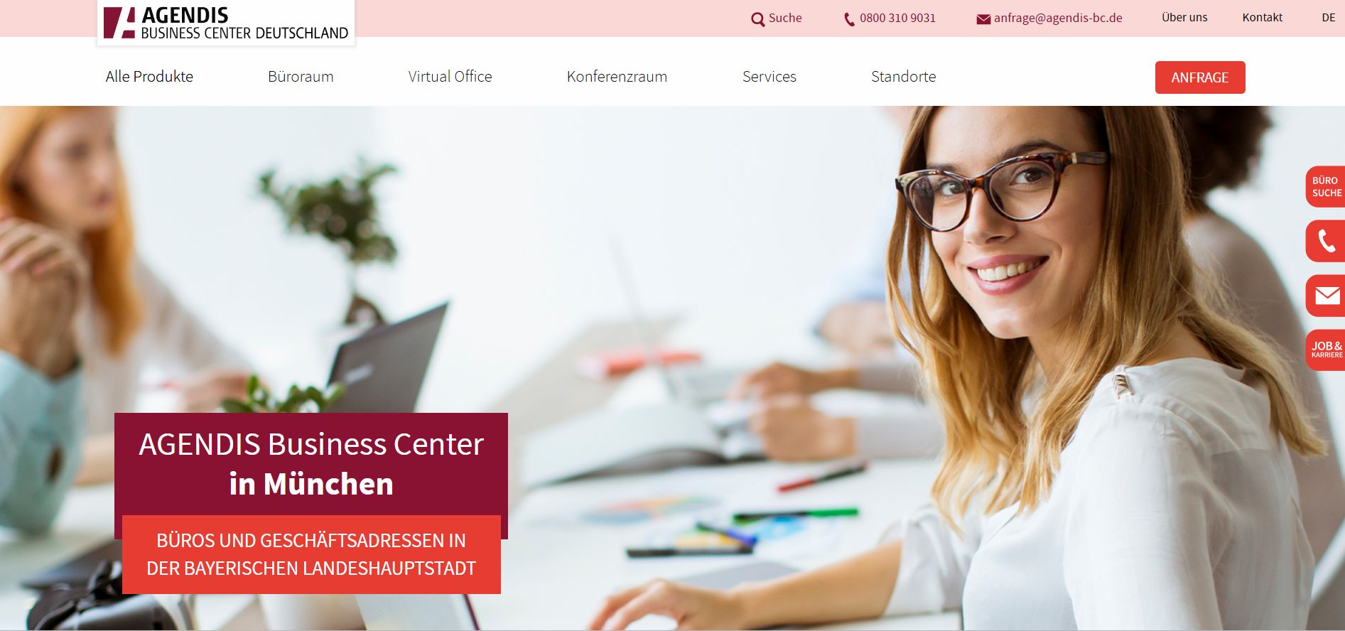 Geschäftsadessen mieten in bester Lage