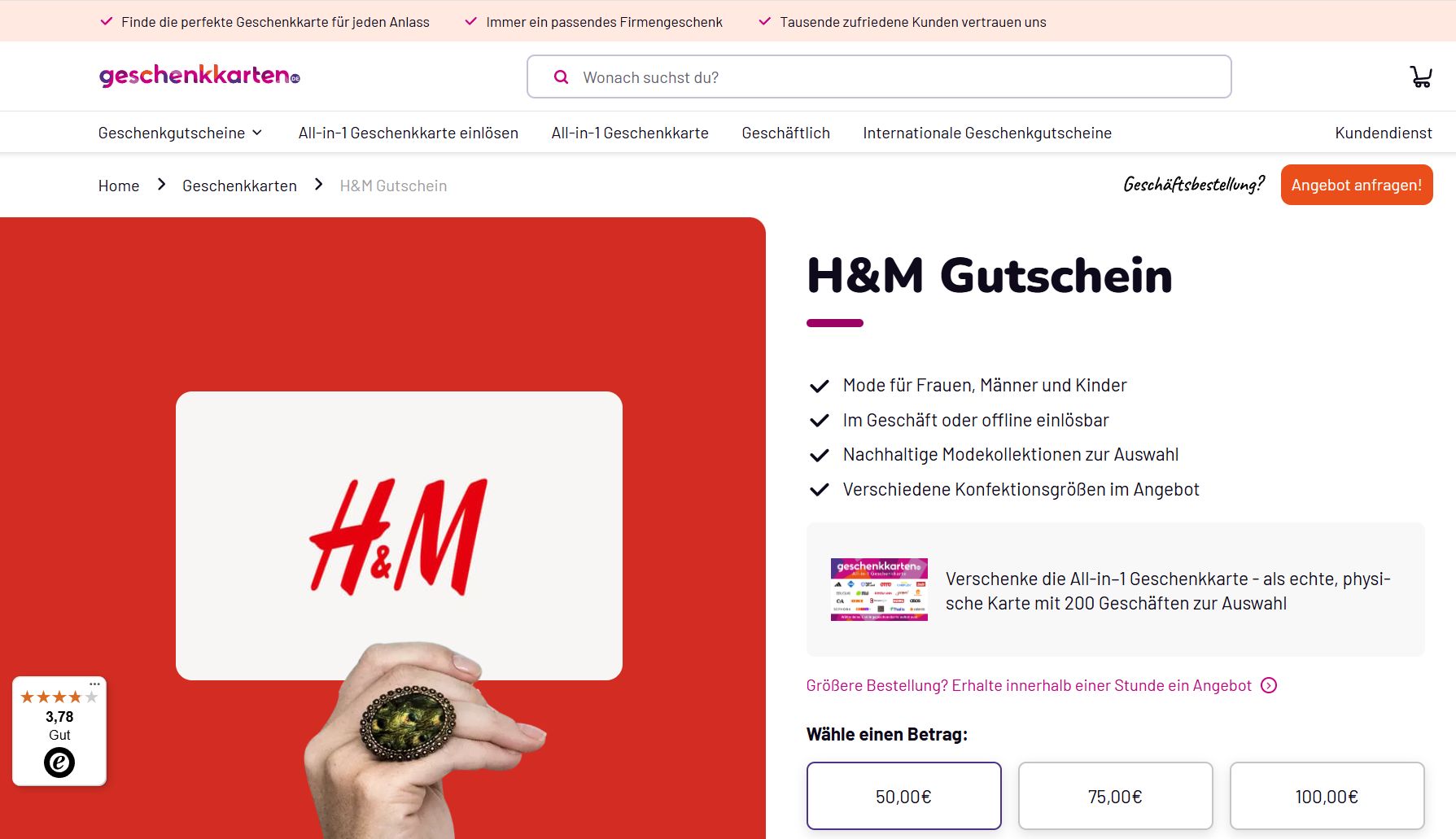 Geschenkgutscheine sind einer der echten Evergreens - aus gutem Grund