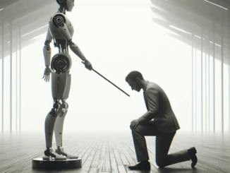 Roboter dominiert Mensch