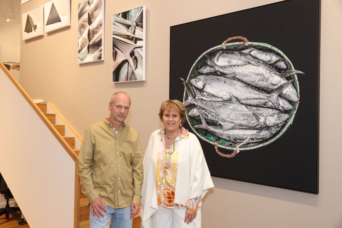 Fotograf Stephan Zirwes und Galeristin Livia Lisboa