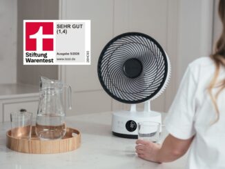 Bestes und einziges Ergebnis mit der Note "sehr gut" im aktuellen Ventilatoren-Test 06/2026