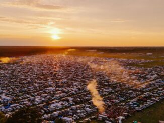 Camping des Airbeat One aus der Luft
