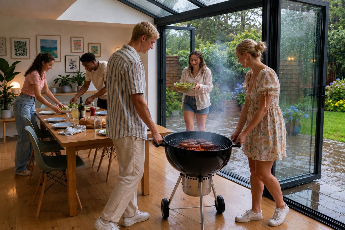Grillen im Wintergarten ist lebensgefährlich