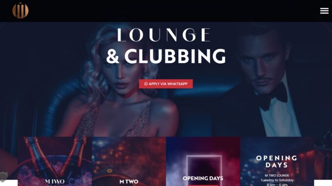 M TWO Website Screenshot