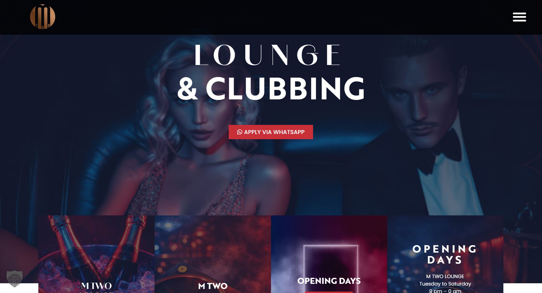 M TWO Website Screenshot