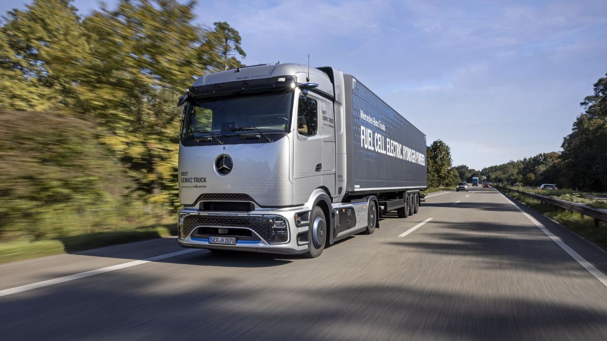 Mercedes-Benz NextGenH2 Truck mit Flüssigwasserstofftechnologie