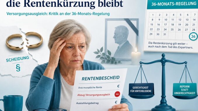 36 Monate Frist, ein Leben lang Kürzung