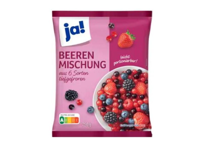 Beutel Tiefkühl-Beerenmischung ja!