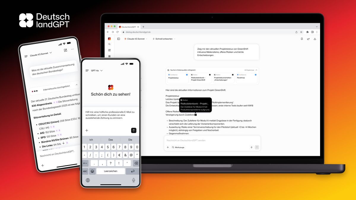 Browser, iPhone oder unterwegs: Alle Daten und Projekte integriert