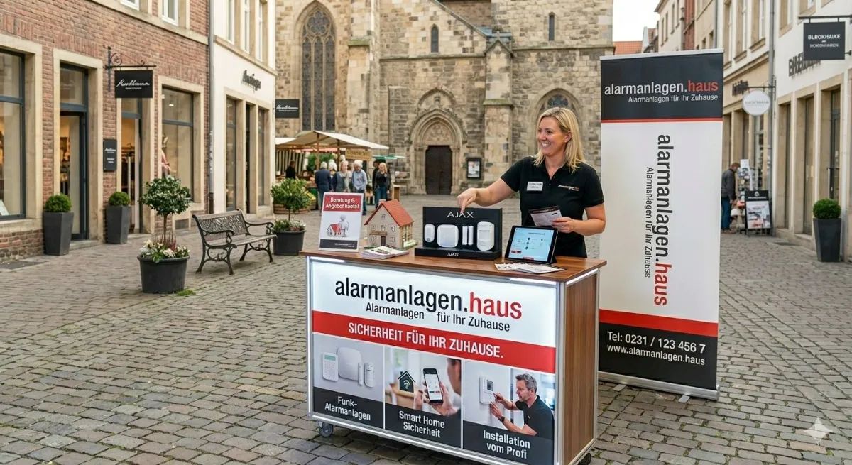 Infostand von alarmanlagen.haus