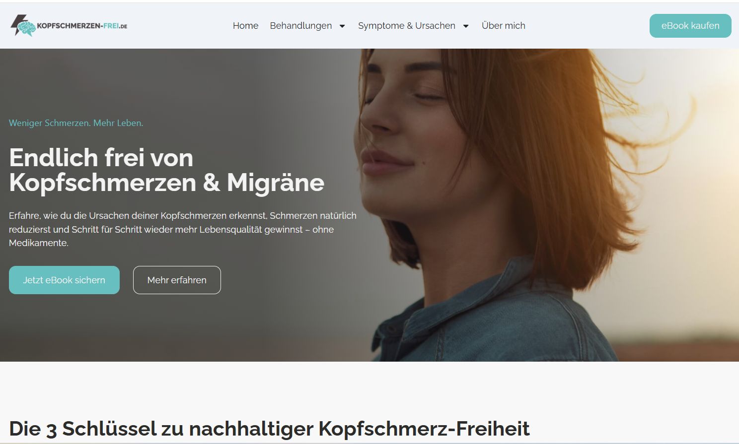 Website Screenshot kopfschmerzen-frei.de