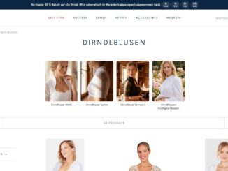 Screenhot Website dirndl