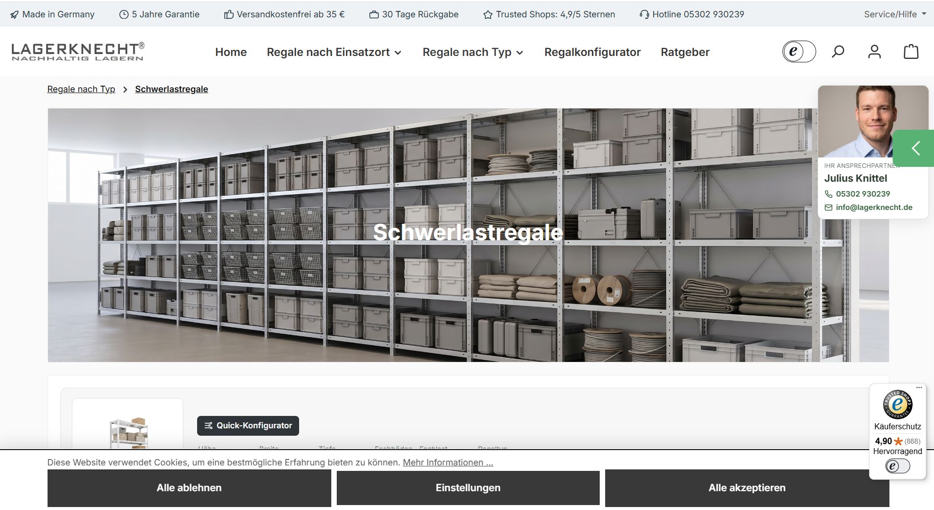 Screenshot Website