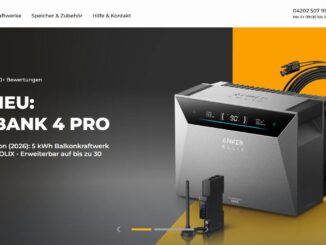 Stecker Solargeräte für den Balkon
