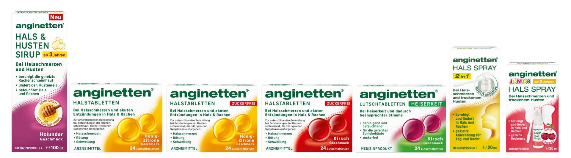 Auswahl anginetten® Portfolio
