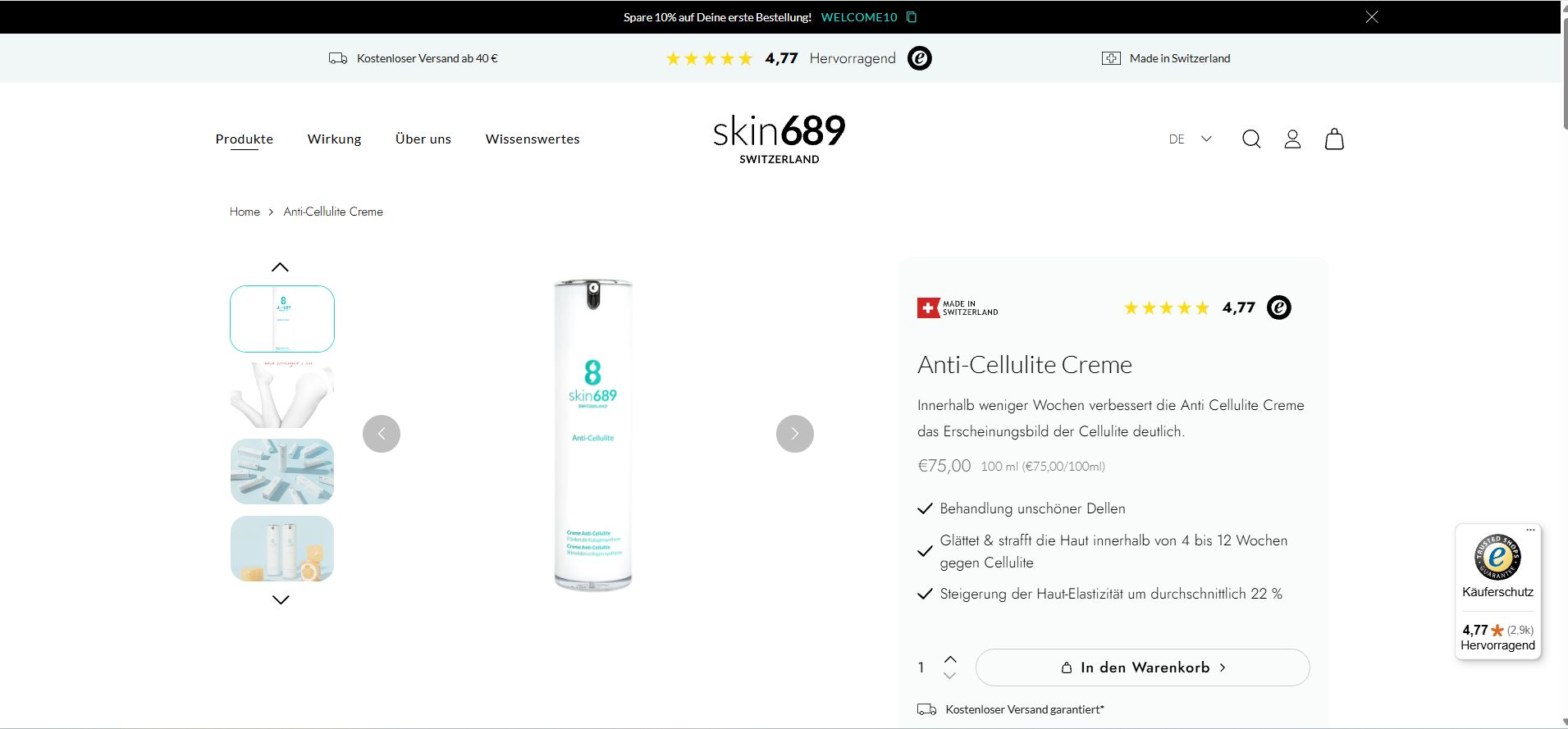 Cellulite ist ein verbreitetes Frauenproblem