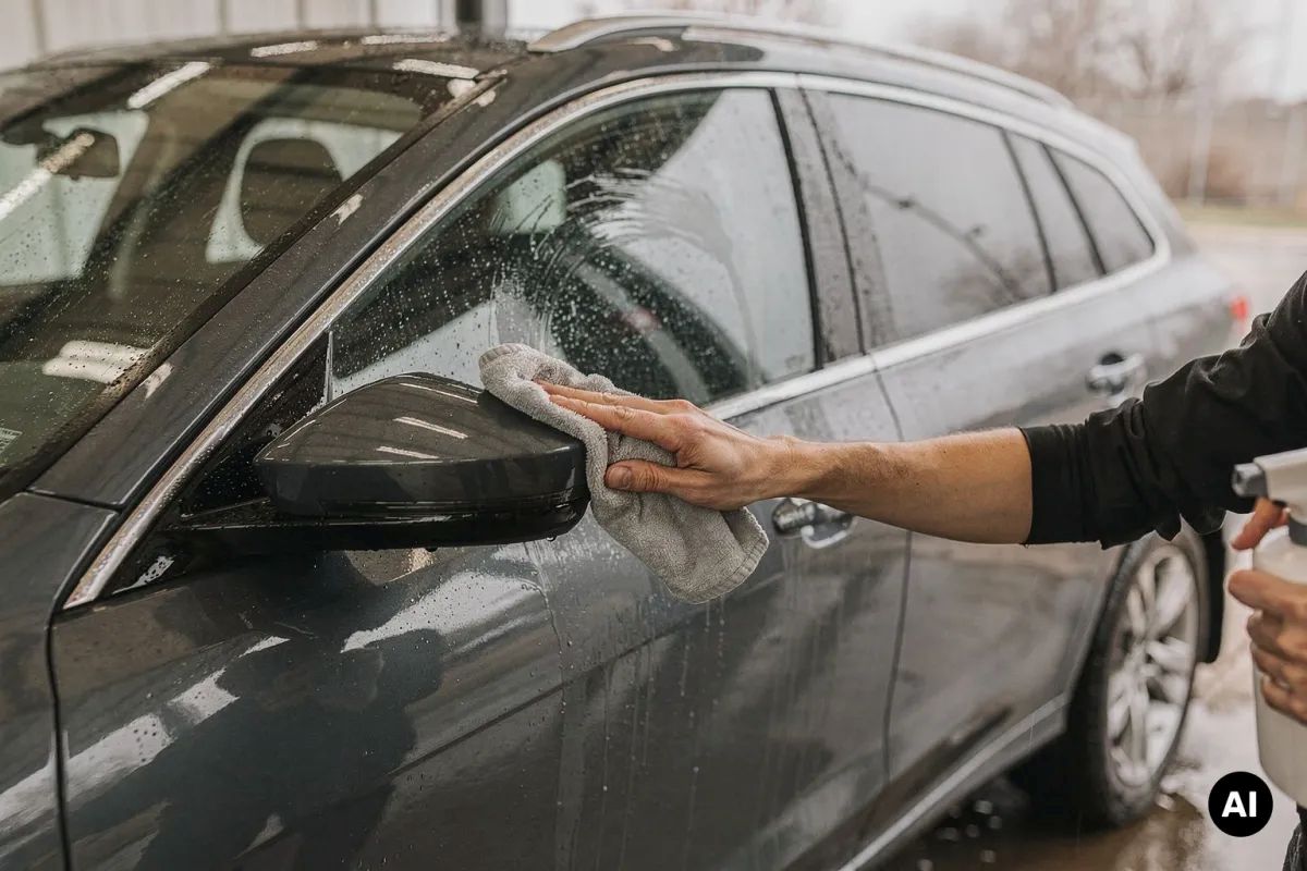 Auch bei Autoscheiben gilt: Erst das Grobe, dann das Feine