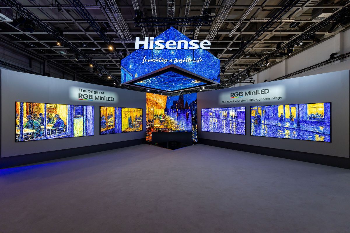 Hisense präsentiert den weltweit ersten RGB-TV mit Cyan als vierte Lichtfarbe