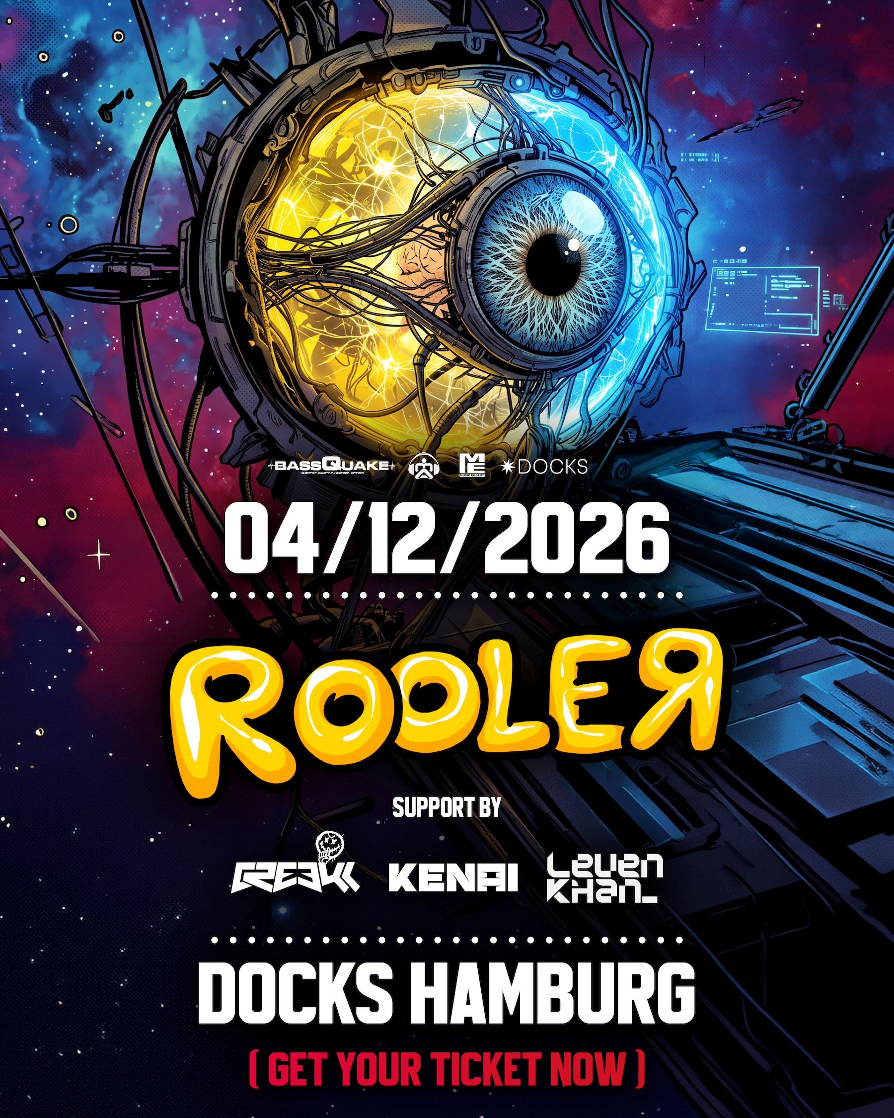 Rooler am 4. Dezember 2026 Docks Hamburg Spielbudenplatz 19, Hamburg